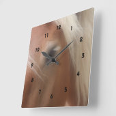 馬の知恵の目 スクエア壁時計 (傾斜)