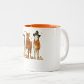 馬の秋 | 西部の秋の馬と葉 | 馬 ツートーンマグカップ (正面右)