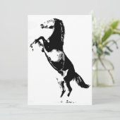 馬の立ち上がり招待 招待状 (スタンド正面)