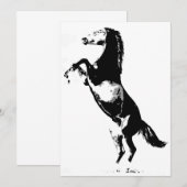 馬の立ち上がり招待 招待状 (正面/裏面)