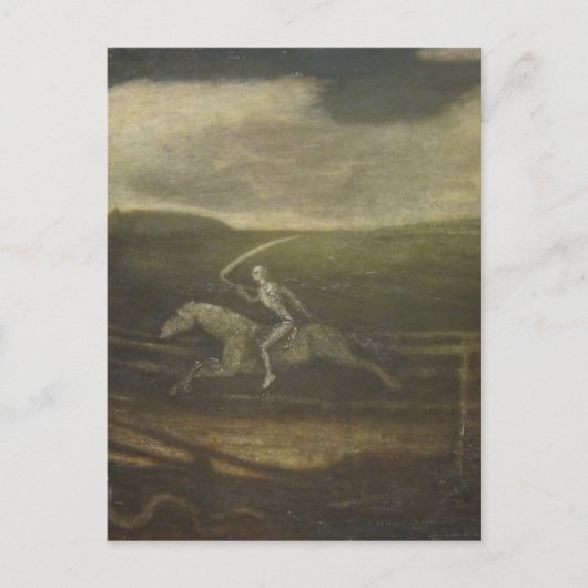 馬の競走路や淡い色の死 ポストカード (正面)