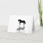 "馬の精神"の悔やみや弔慰カード カード (裏面)