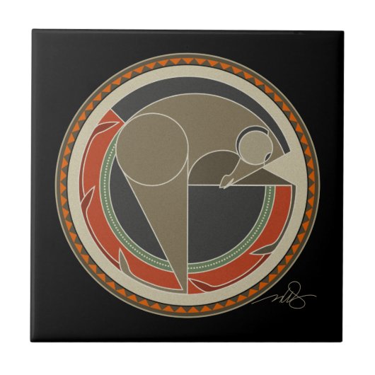 馬の精 タイル (正面)