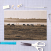 馬の素朴ヴィンテージセピアのテクスチャの分離 薄葉紙 (クラフト)