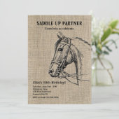 馬の素朴招待状 招待状 (スタンド正面)