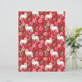 馬の結婚スクラップブック紙イン赤 (スタンド正面)