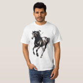 馬の絵柄トップス Tシャツ (正面フル)