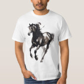 馬の絵柄トップス Tシャツ (正面)