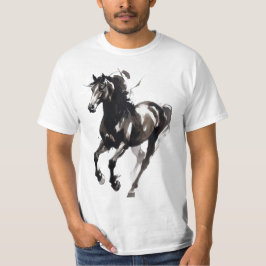 馬の絵柄トップス Tシャツ