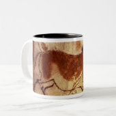 馬の絵画、c.17000を紀元前に揺すって下さい ツートーンマグカップ (正面左)