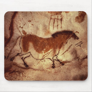 馬の絵画、c.17000を紀元前に揺すって下さい マウスパッド