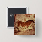 馬の絵画、c.17000を紀元前に揺すって下さい 缶バッジ (正面&裏面)