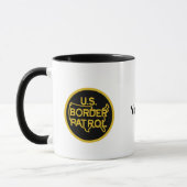 馬の縁どマグで米国のパトロールエージェント マグカップ (左)