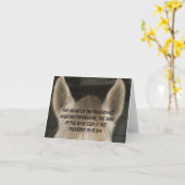 "馬の耳"の聞きます挨拶状 カード (黄色い花)