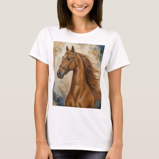 馬の肖像画 Tシャツ (正面)