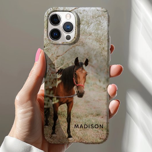 馬の肖像 オーダーメイド 馬の動物 パーソナライズ Case-Mate iPhoneケース