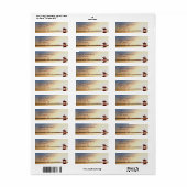 馬の背に乗る農業動物 ラベル (フルシート)