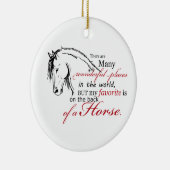馬の背に セラミックオーナメント (右)