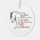 馬の背に セラミックオーナメント (左)