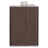 馬の背のヴィンテージ旅行ポスターのカウボーイ フラスク (裏面)