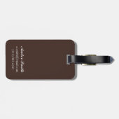 馬の背のヴィンテージ旅行ポスターのカウボーイ ラゲッジタグ (裏面横)