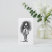 馬の背の名刺の鉛筆の芸術の女の子 名刺 (スタンド正面)