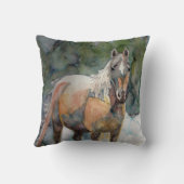 馬の自由 クッション (裏面)