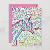 馬の色のはがき ポストカード (正面/裏面)