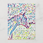 馬の色のはがき ポストカード (正面)