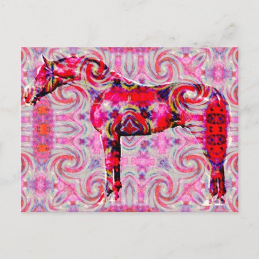 馬の色違うの ポストカード (正面)