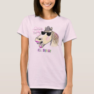 馬の花型女性歌手 Tシャツ