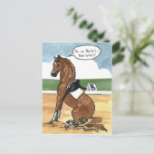 馬の芸術のビットで今何 ポストカード (スタンド正面)