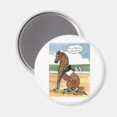 馬の芸術のビットで今何 マグネット (正面/裏面)