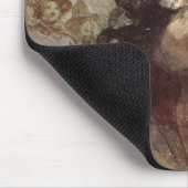 馬の若い女性 マウスパッド (コーナー)