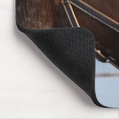 馬の茶色の頭 マウスパッド (コーナー)