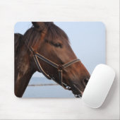 馬の茶色の頭 マウスパッド (マウス)