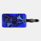 馬の荷物タグランニングのブルームーンライトナイト ラゲッジタグ (裏面横)