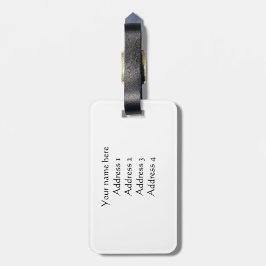 馬の荷物タグ ラゲッジタグ (裏面縦)