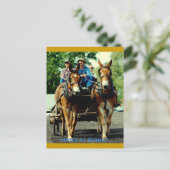 馬の荷車を引くショー ポストカード (スタンド正面)