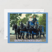 馬の荷車を引くショー ポストカード (正面/裏面)