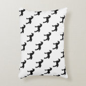 馬の荷車を引くシルエット アクセントクッション (正面(垂直))