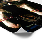 馬の荷車を引くタンデム ポスター (角)