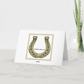 馬の落ちる雪の挨拶状 シーズンカード (裏面)