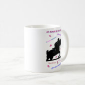 馬の落書き コーヒーマグカップ (正面右)