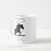 馬の落書き コーヒーマグカップ (正面左)