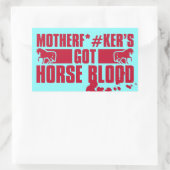 馬の血 長方形シール (バッグ)