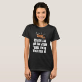 馬の表示アップサイドダウン馬術Showjumping Comp Tシャツ (正面フル)
