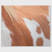 馬の被毛の動物のウマ科の皮 ラッピングペーパー (フラット)