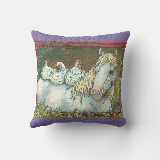 馬の装飾用クッション クッション (裏面)