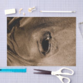 馬の西のヴィンテージ素朴の分離 薄葉紙 (クラフト)